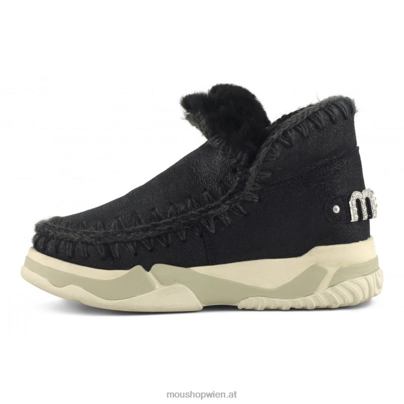 Frauen Eskimo-Trainer Mou P660X685 rissig schwarz/grau