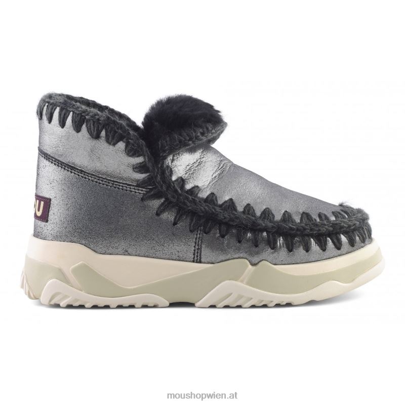 Frauen Eskimo-Trainer Mou P660X691 Mikroglitter schwarz