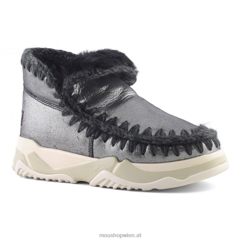 Frauen Eskimo-Trainer Mou P660X691 Mikroglitter schwarz