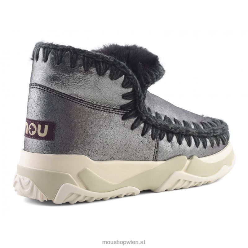 Frauen Eskimo-Trainer Mou P660X691 Mikroglitter schwarz
