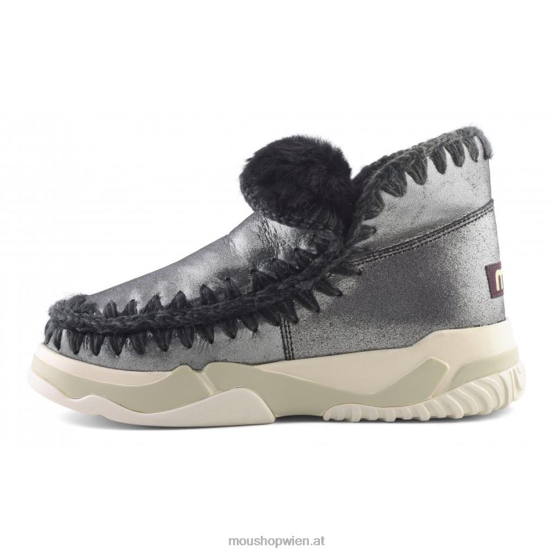 Frauen Eskimo-Trainer Mou P660X691 Mikroglitter schwarz