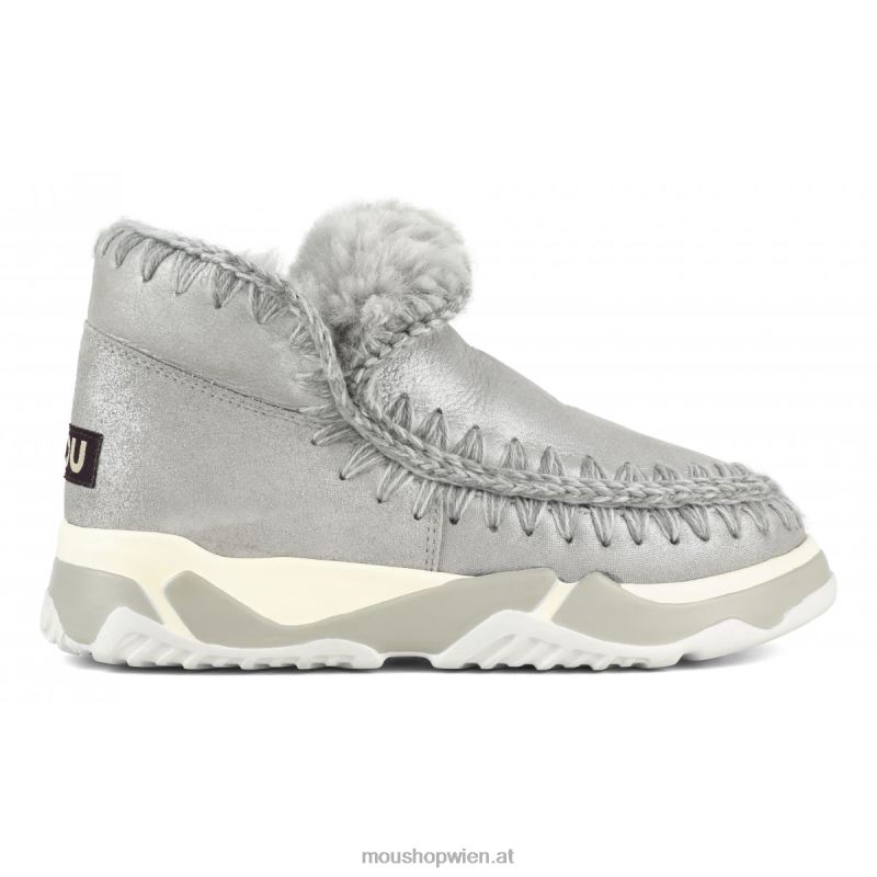 Frauen Eskimo-Trainer Mou P660X692 Mikroglitter-Silber