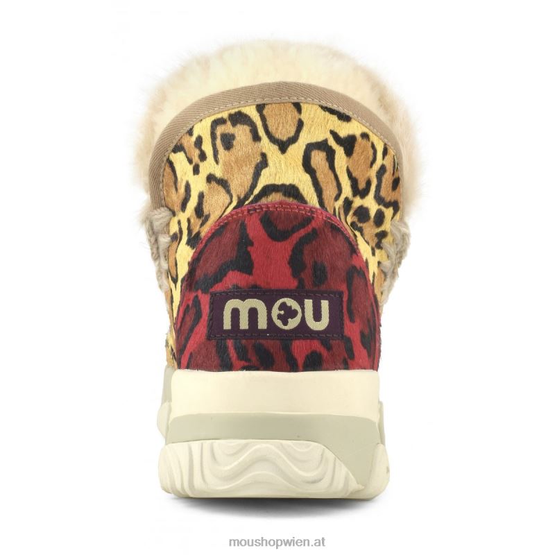 Frauen Eskimo-Trainer aus gemischtem Ponyfell Mou P660X687 Zebra schwarz weiß