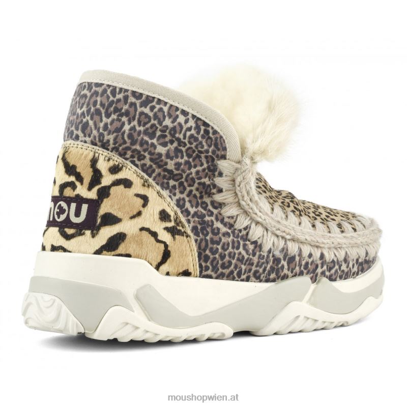 Frauen Eskimo-Trainer aus gemischtem Ponyfell Mou P660X688 Ponyfell kleiner Gepard Löwe