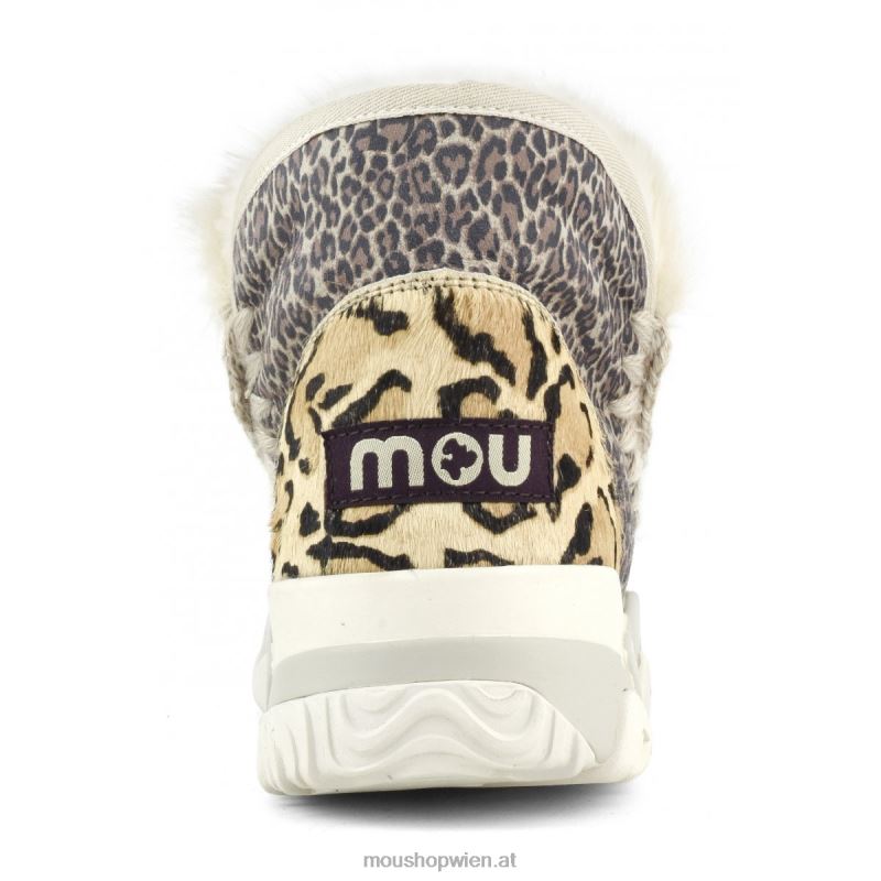 Frauen Eskimo-Trainer aus gemischtem Ponyfell Mou P660X688 Ponyfell kleiner Gepard Löwe