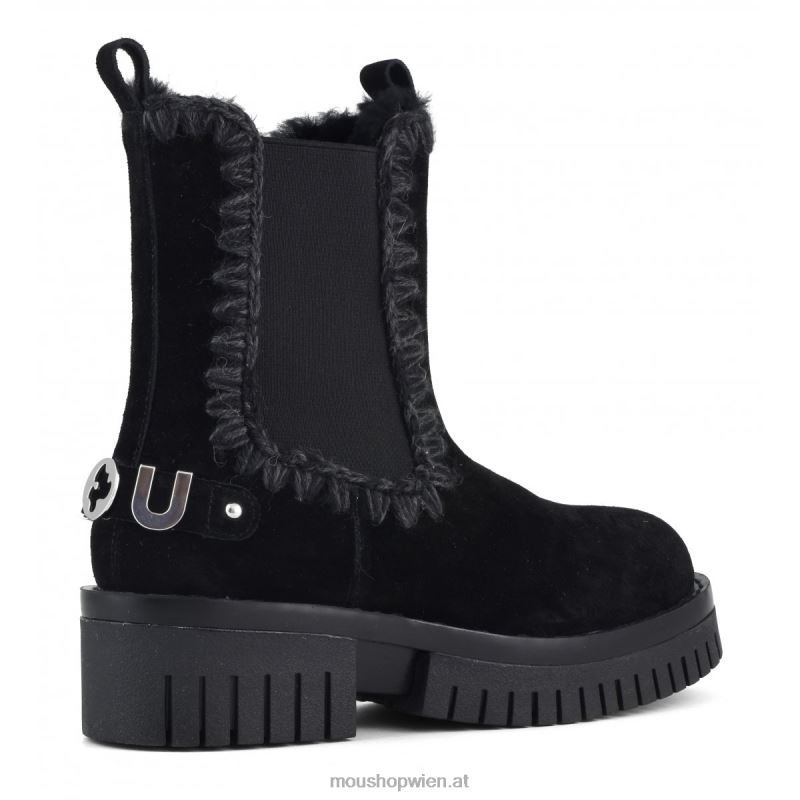 Frauen Eskimo-Kampfshorts Mou P660X345 Schwarz