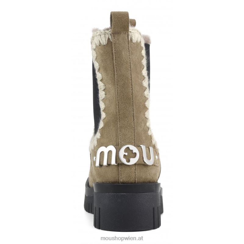 Frauen Eskimo-Kampfshorts Mou P660X346 Elefantengrau