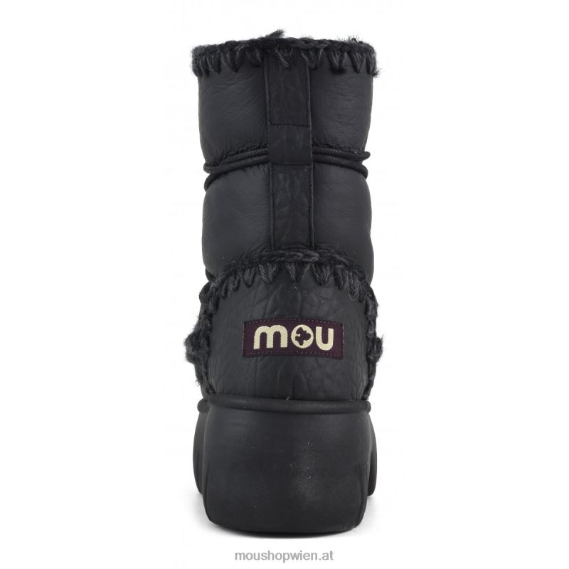 Frauen Eskimo Snow Boot Twist Short Mou P660X351 Nubuk schwarz