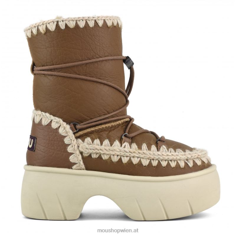 Frauen Eskimo Snow Boot Twist Short Mou P660X353 Nubuk-Cognac