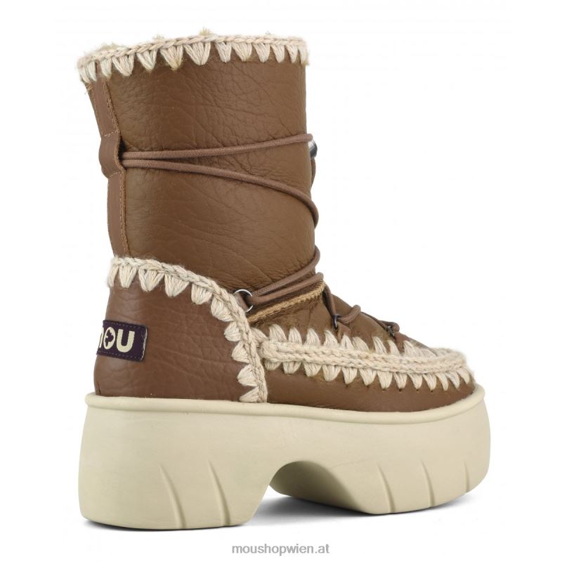 Frauen Eskimo Snow Boot Twist Short Mou P660X353 Nubuk-Cognac