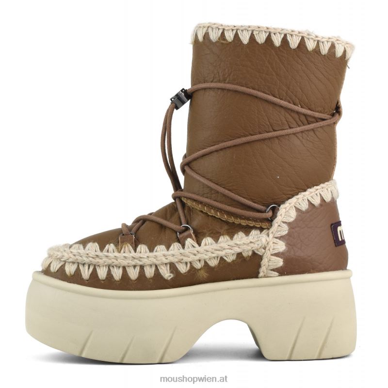 Frauen Eskimo Snow Boot Twist Short Mou P660X353 Nubuk-Cognac