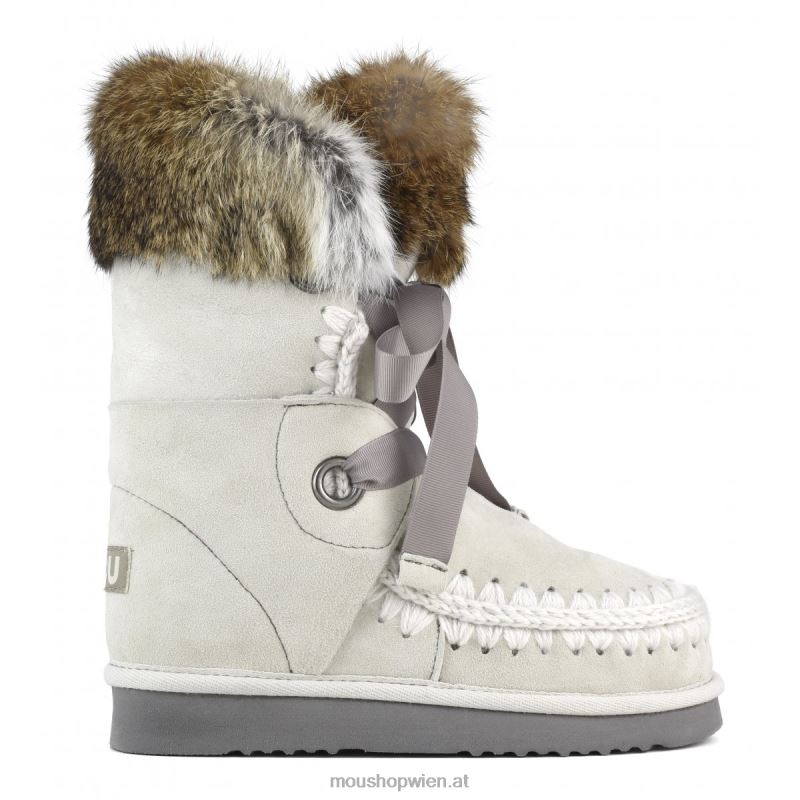 Frauen Eskimo-Spitze und Fell Mou P660X309 Weißbirke