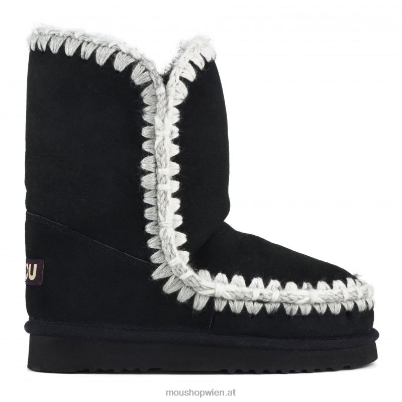 Frauen Eskimo-Überstiche Mou P660X302 Schwarz