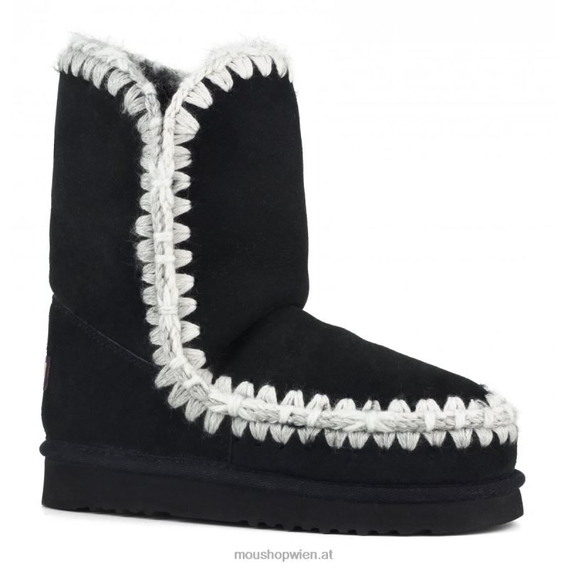 Frauen Eskimo-Überstiche Mou P660X302 Schwarz