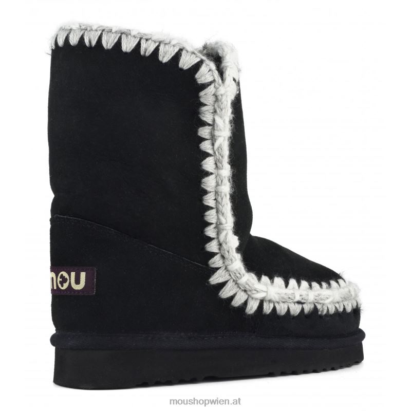 Frauen Eskimo-Überstiche Mou P660X302 Schwarz