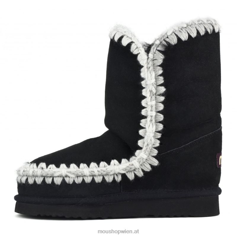 Frauen Eskimo-Überstiche Mou P660X302 Schwarz