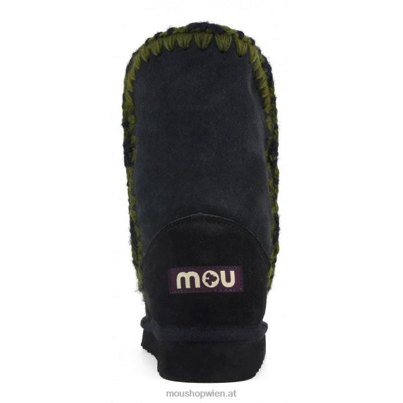 Frauen Eskimo-Überstiche Mou P660X311 Schwarz