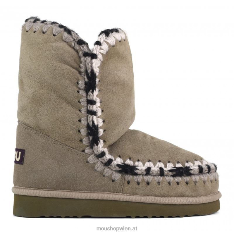 Frauen Eskimo-Überstiche Mou P660X312 Elefantengrau