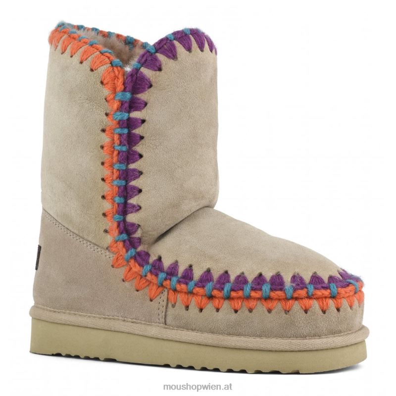 Frauen Eskimo-Überstiche Mou P660X314 Kamel