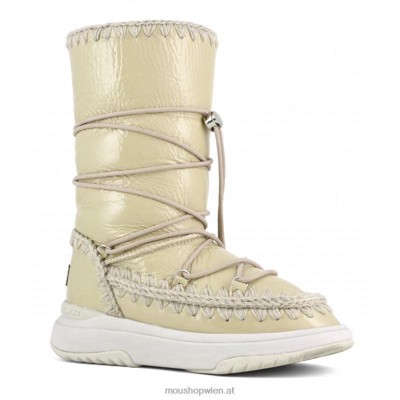 Frauen Jogger-Schneestiefel groß Mou P660X376 Patentsand