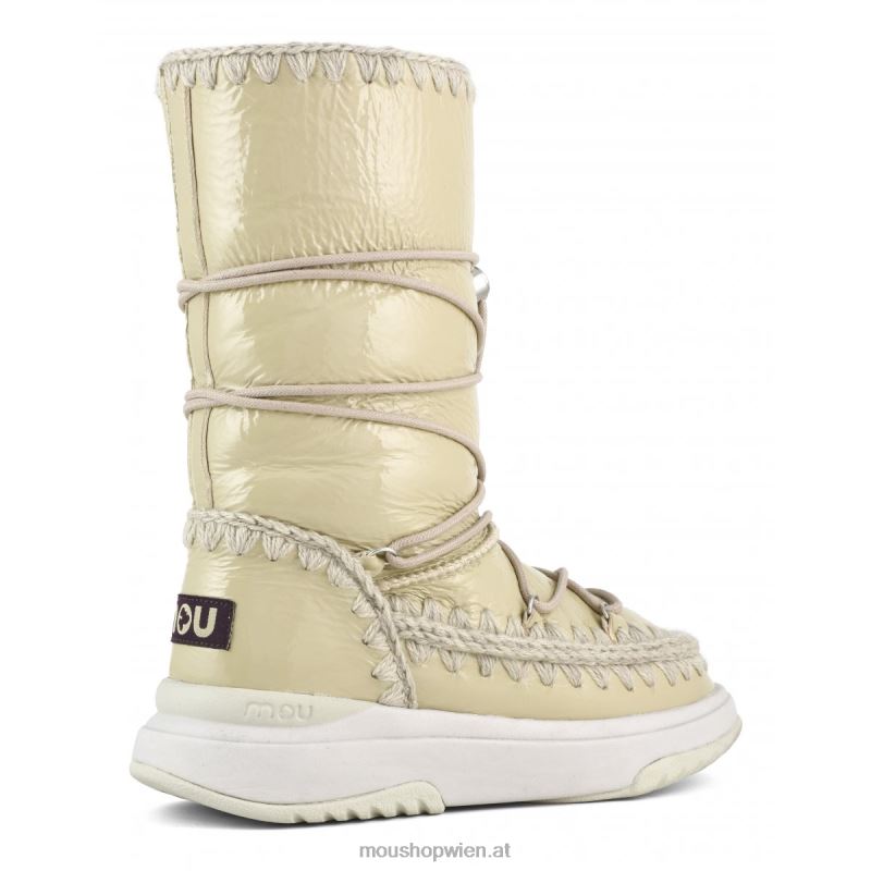 Frauen Jogger-Schneestiefel groß Mou P660X376 Patentsand