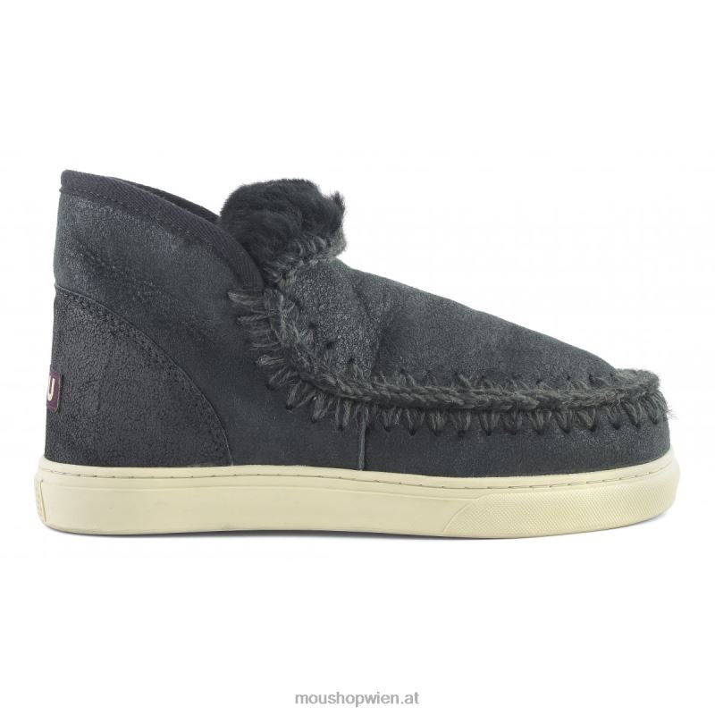 Frauen Eskimo-Sneaker 630 Mou P660X633 rissig schwarz/grau