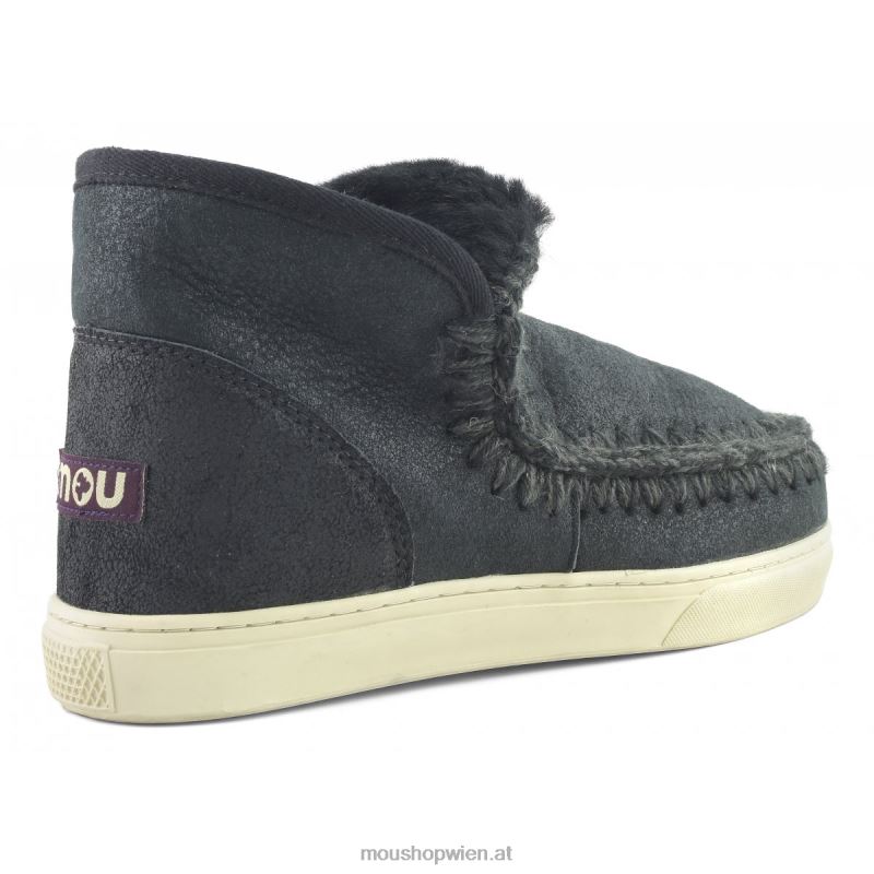 Frauen Eskimo-Sneaker 630 Mou P660X633 rissig schwarz/grau