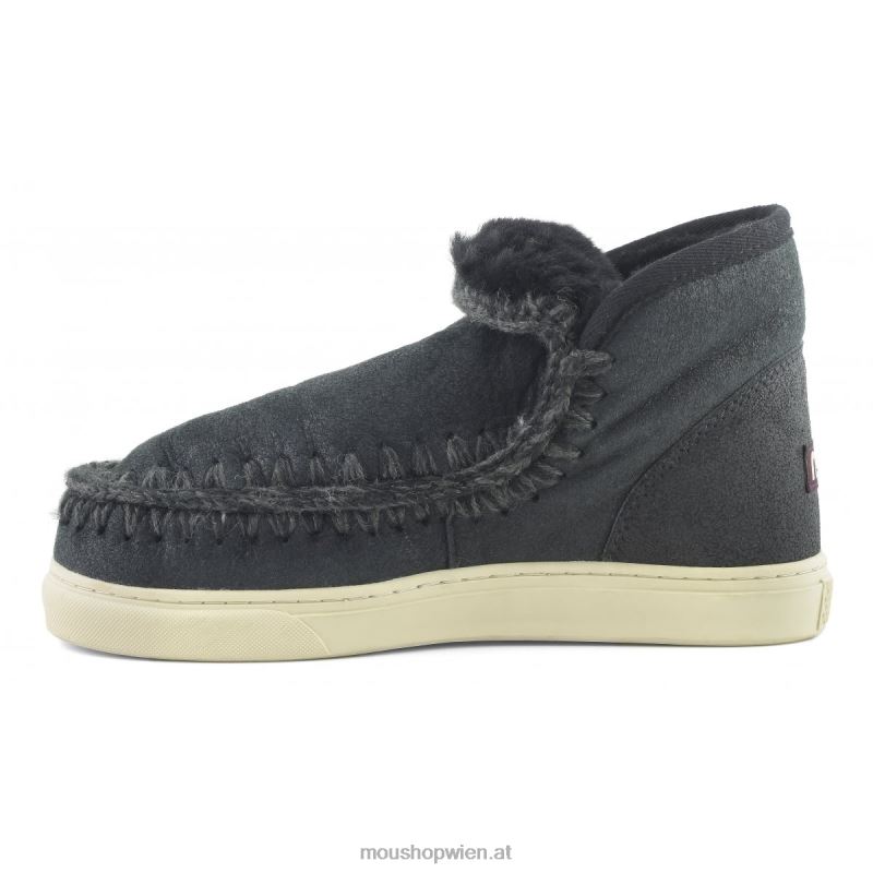 Frauen Eskimo-Sneaker 630 Mou P660X633 rissig schwarz/grau