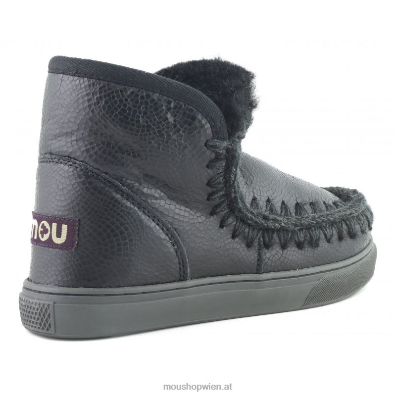 Frauen Eskimo-Sneaker 630 Mou P660X637 geprägtes Spiralschwarz