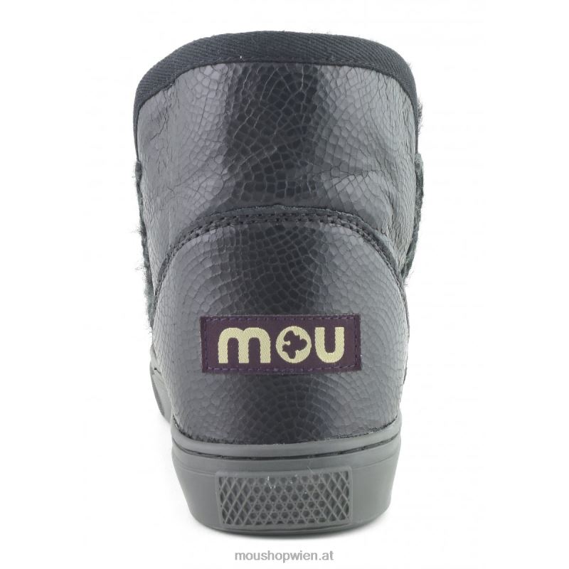 Frauen Eskimo-Sneaker 630 Mou P660X637 geprägtes Spiralschwarz