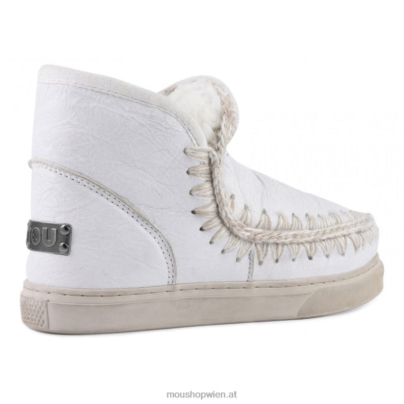 Frauen Eskimo-Sneaker Mou P660X662 Wachsweiß