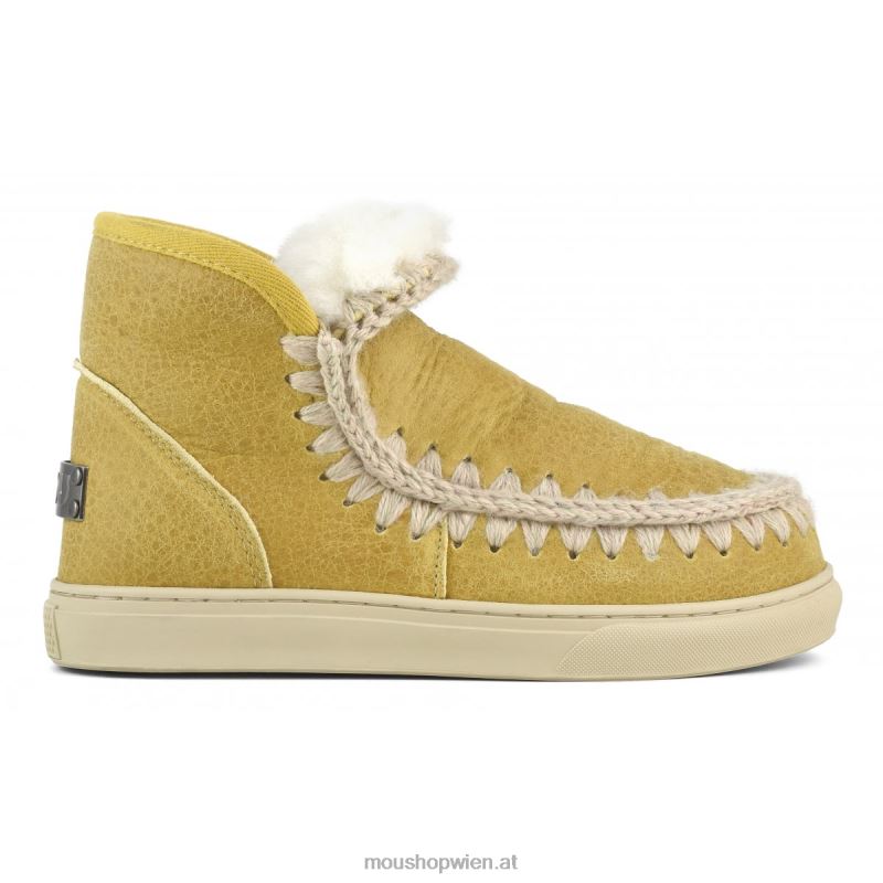 Frauen Eskimo-Sneaker Mou P660X671 alter gewachster Cognac
