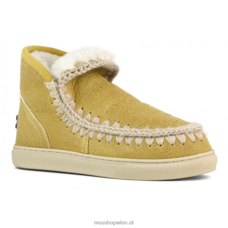 Frauen Eskimo-Sneaker Mou P660X671 alter gewachster Cognac