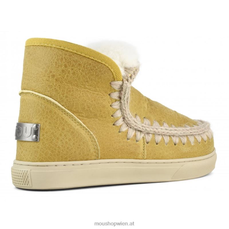 Frauen Eskimo-Sneaker Mou P660X671 alter gewachster Cognac