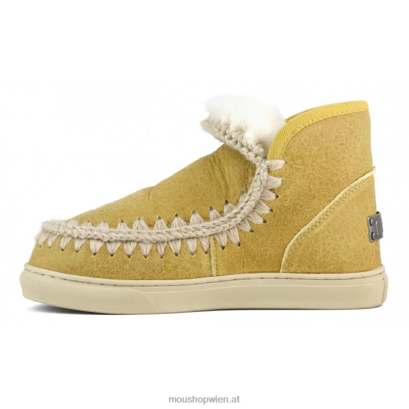 Frauen Eskimo-Sneaker Mou P660X671 alter gewachster Cognac
