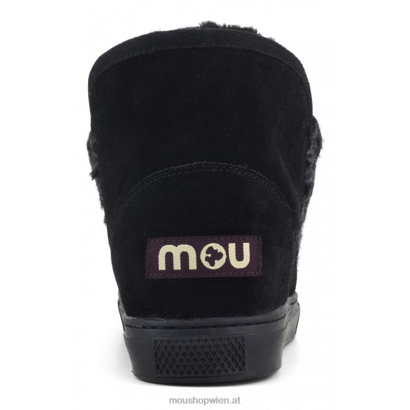 Frauen Eskimo-Sneaker gehäkelt Mou P660X598 Schwarz