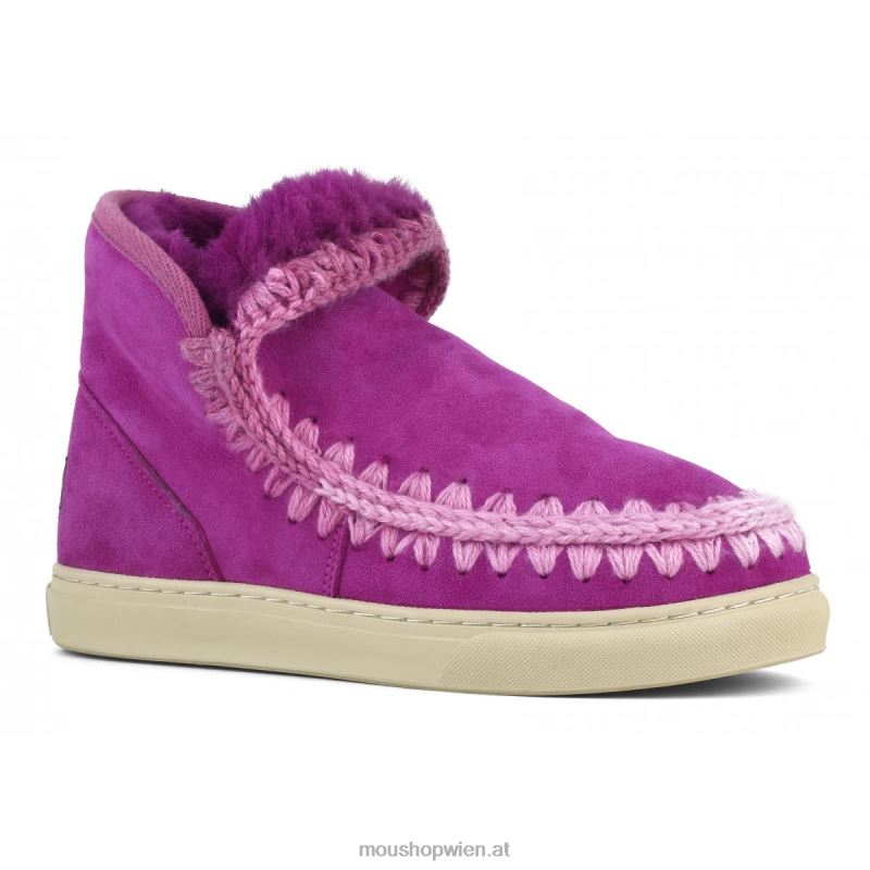 Frauen Eskimo-Sneaker mit Mischnähten Mou P660X606 Cyclamin