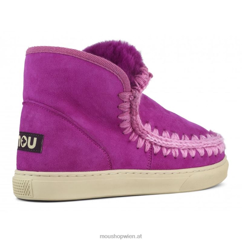 Frauen Eskimo-Sneaker mit Mischnähten Mou P660X606 Cyclamin