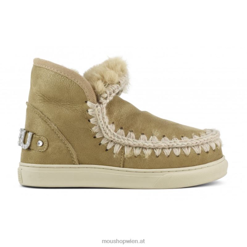 Frauen Eskimo-Sneaker mit Strasssteinen Mou P660X596 Staubtabak
