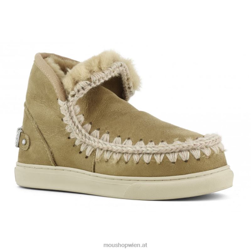 Frauen Eskimo-Sneaker mit Strasssteinen Mou P660X596 Staubtabak