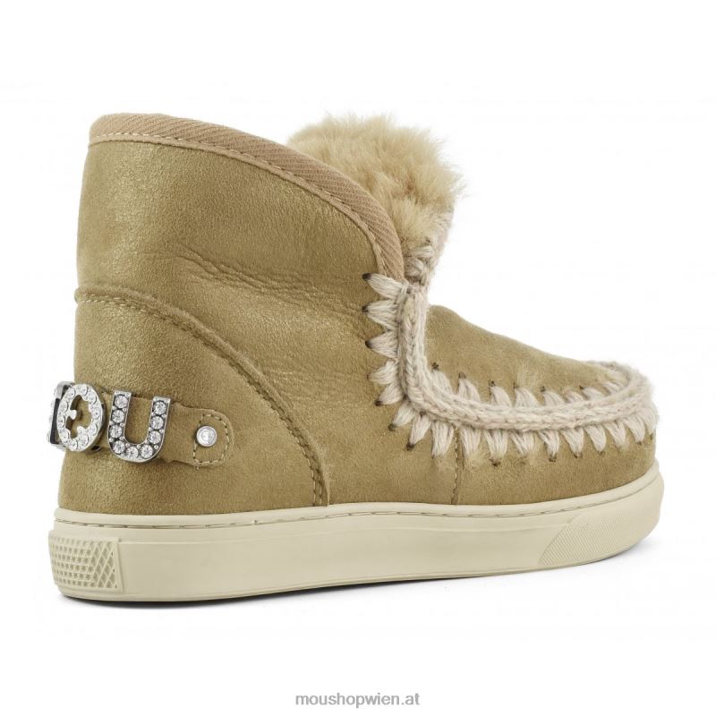 Frauen Eskimo-Sneaker mit Strasssteinen Mou P660X596 Staubtabak