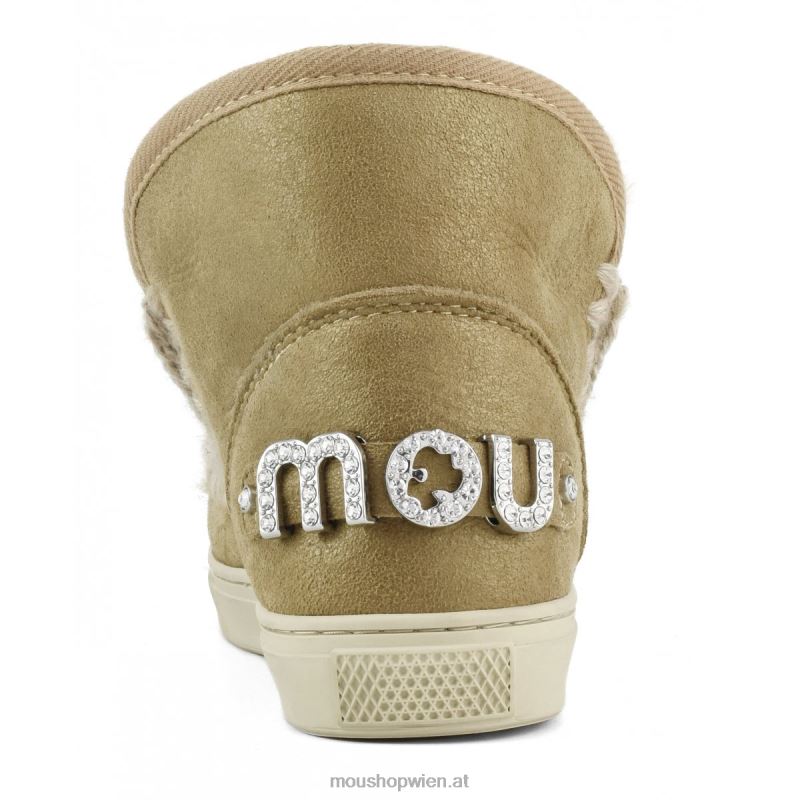 Frauen Eskimo-Sneaker mit Strasssteinen Mou P660X596 Staubtabak