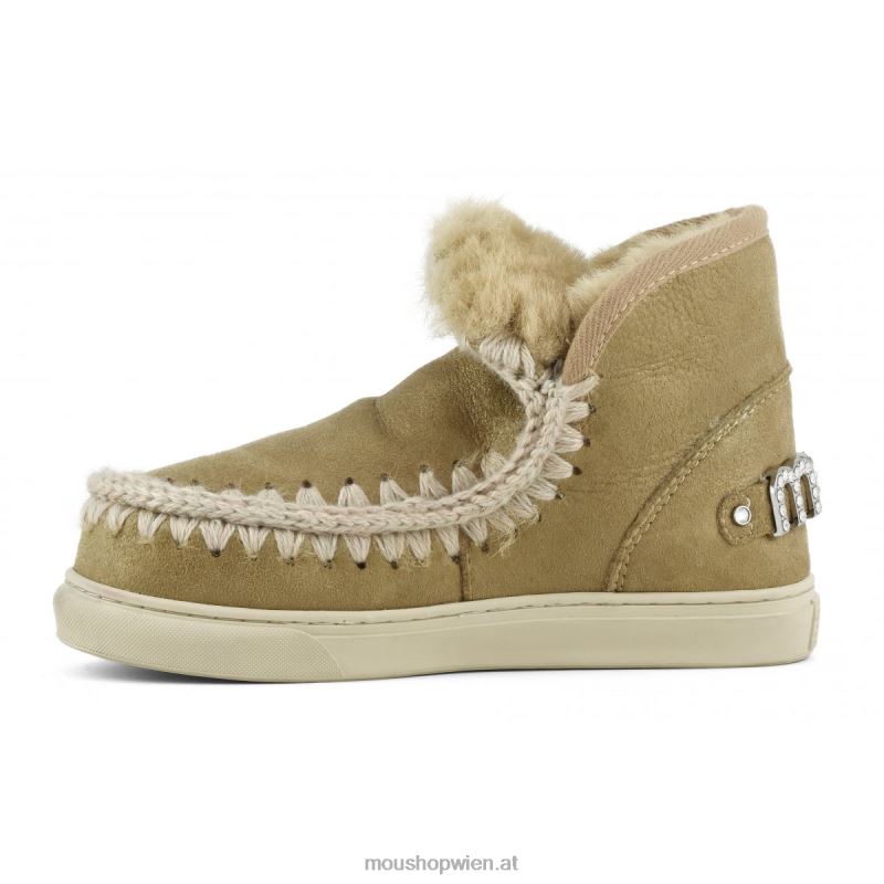 Frauen Eskimo-Sneaker mit Strasssteinen Mou P660X596 Staubtabak