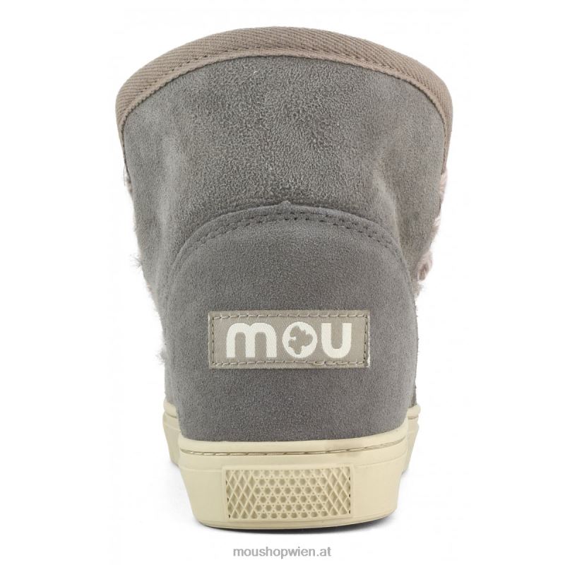 Frauen Eskimo-Sneaker mit Übernähten Mou P660X591 neues Grau