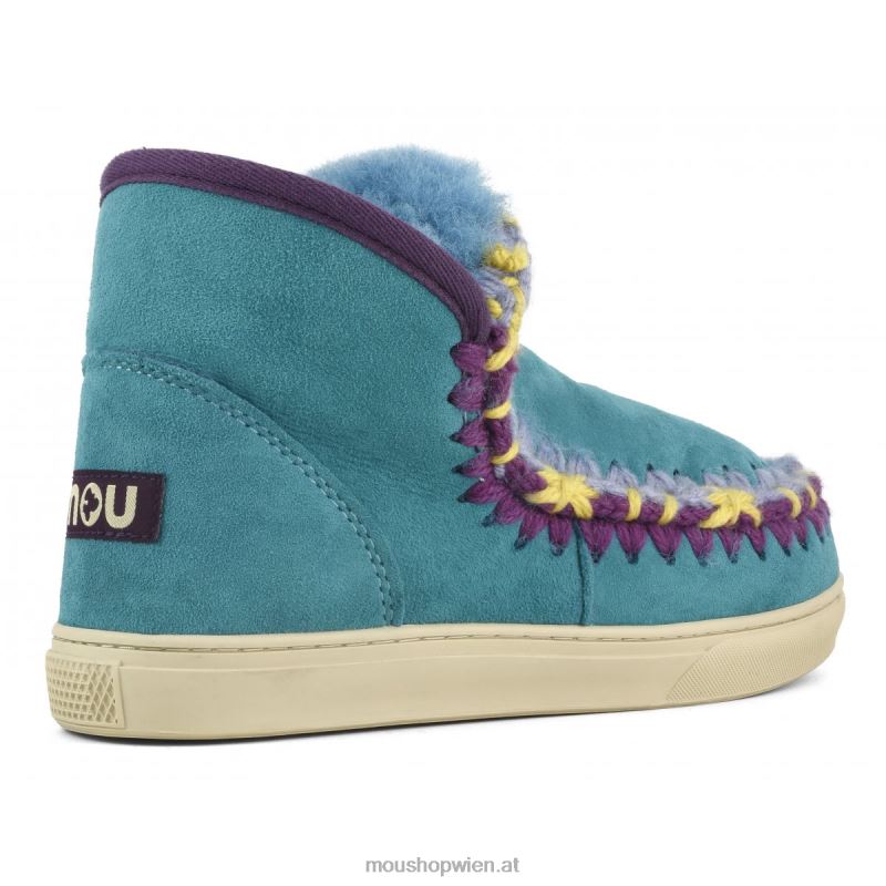 Frauen Eskimo-Sneaker mit Übernähten Mou P660X593 Biskaya-Bucht