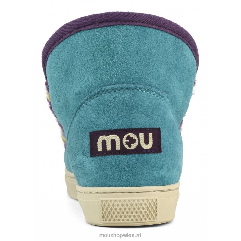 Frauen Eskimo-Sneaker mit Übernähten Mou P660X593 Biskaya-Bucht