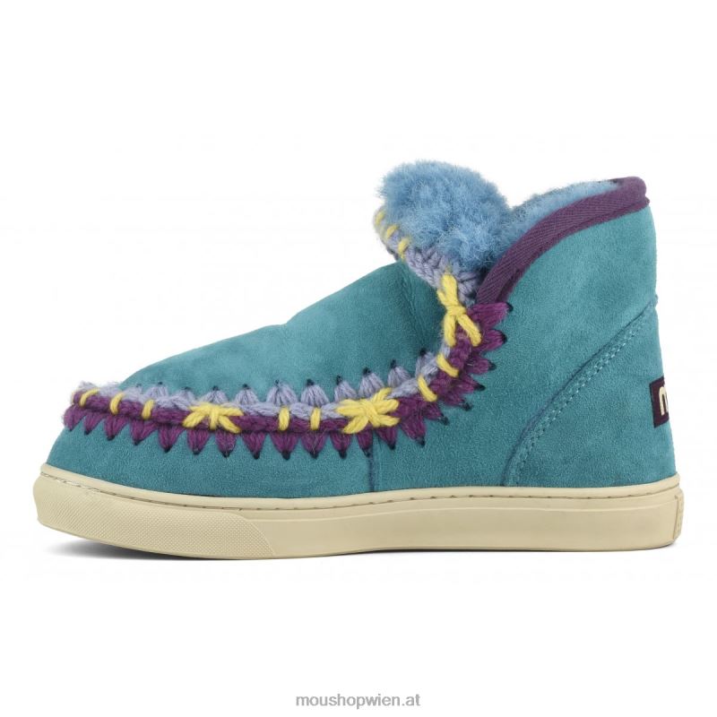 Frauen Eskimo-Sneaker mit Übernähten Mou P660X593 Biskaya-Bucht