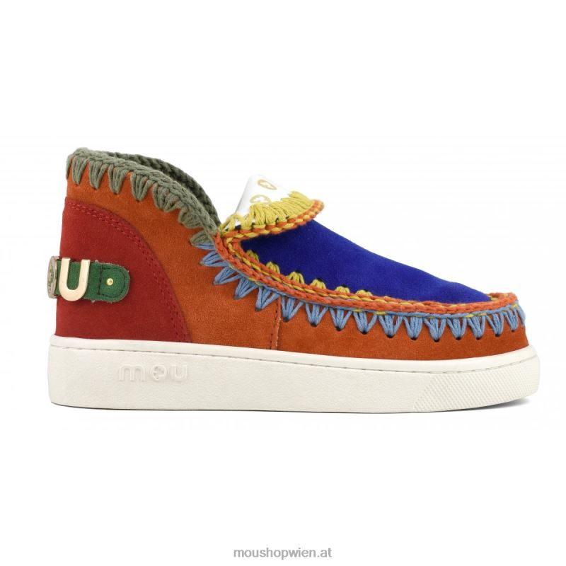 Frauen Farbblock-Sneaker Mou P660X57 Mehrfarben