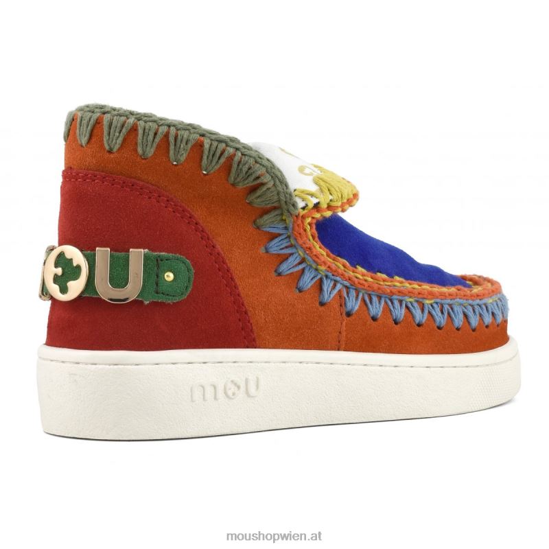 Frauen Farbblock-Sneaker Mou P660X57 Mehrfarben