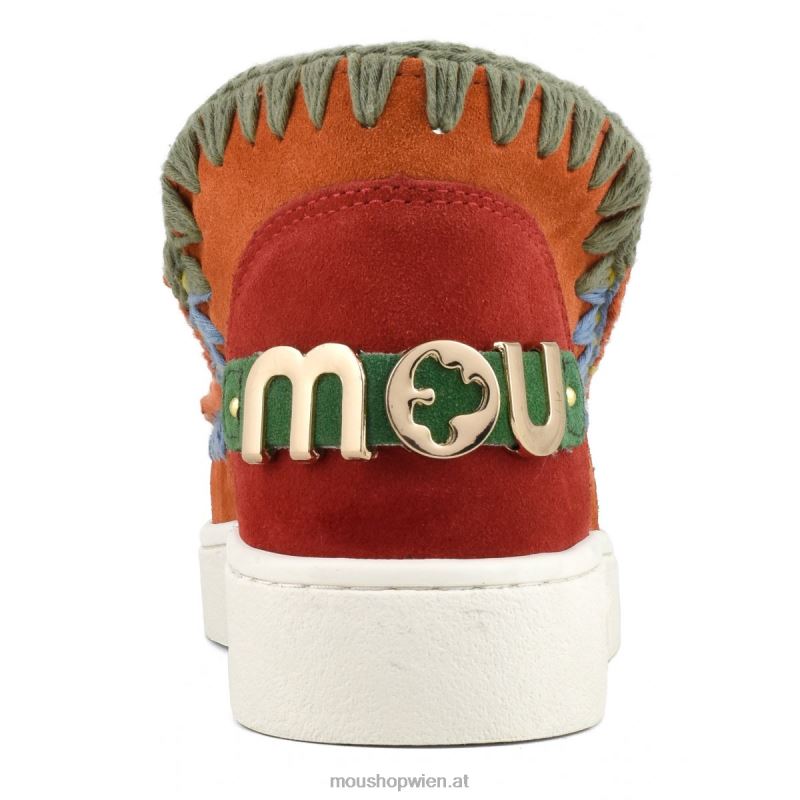 Frauen Farbblock-Sneaker Mou P660X57 Mehrfarben